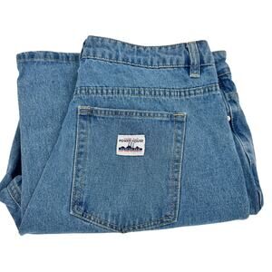 Powerhouse Union Alls Jeans Mens 34 (34x29 ACTUAL) Blue Denim Button Fly 90s VTG